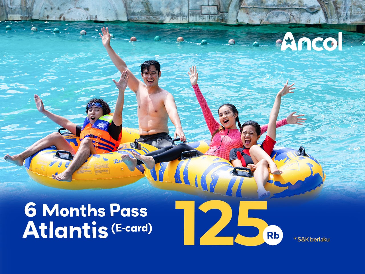 6 Month Pass Atlantis! Gratis Liburan di Atlantis 6 Bulan (Tanpa Tiket Masuk Ancol)